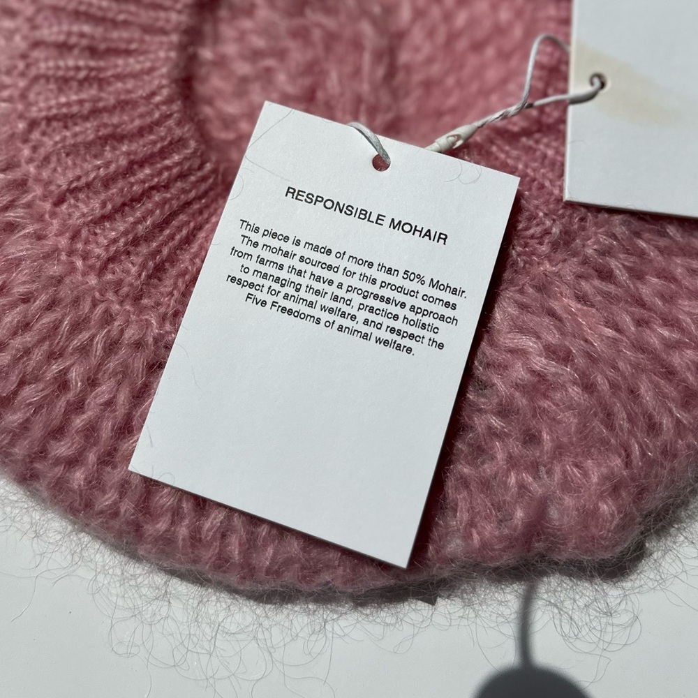 Ganni Soft Pink Knit Hat - Picture 5 of 5